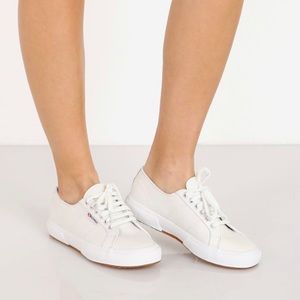 Superga S00C780 White Leather Sneakers NWOT 8